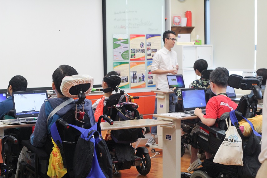 A classroom at Make the Change Ltd